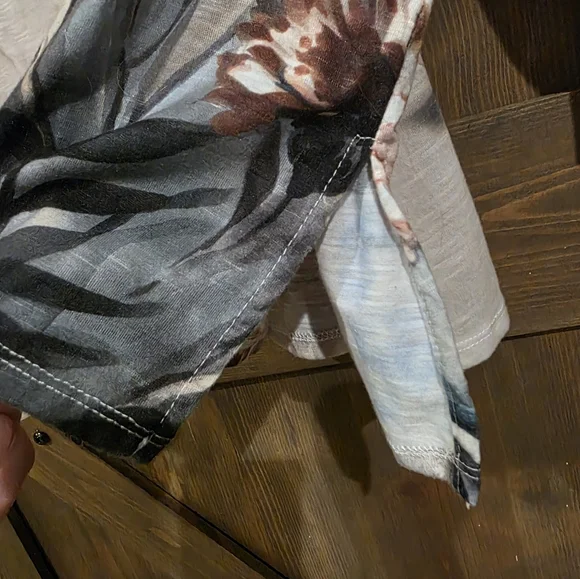 Alfred Dunner Embellished Floral 3/4 Sleeve Top-Size 2x - Picture 4 of 5